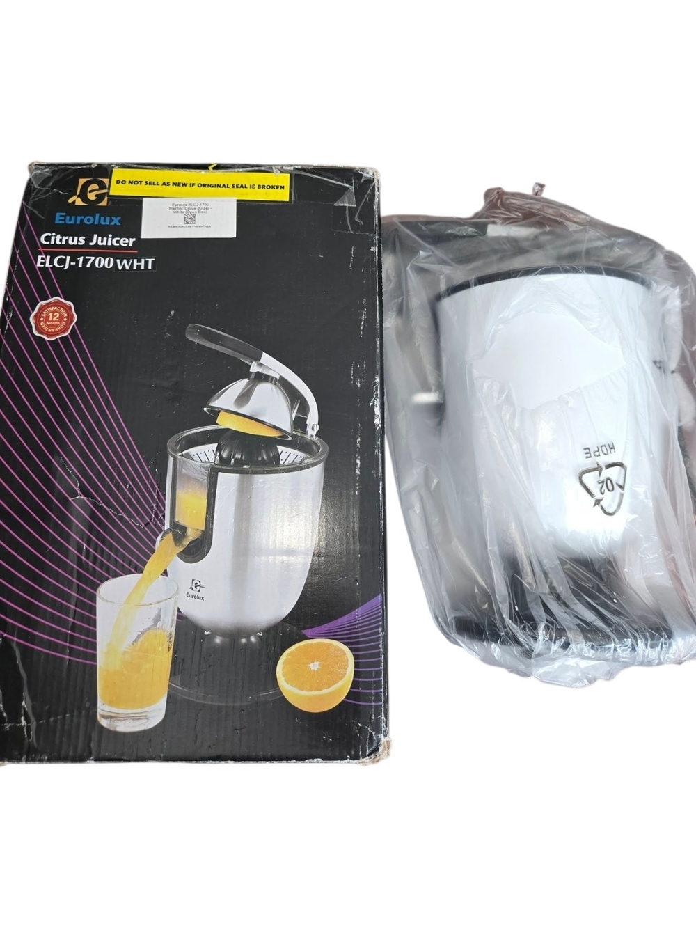 Eurolux Citrus Juicer ELCJ-1700 WHT - White